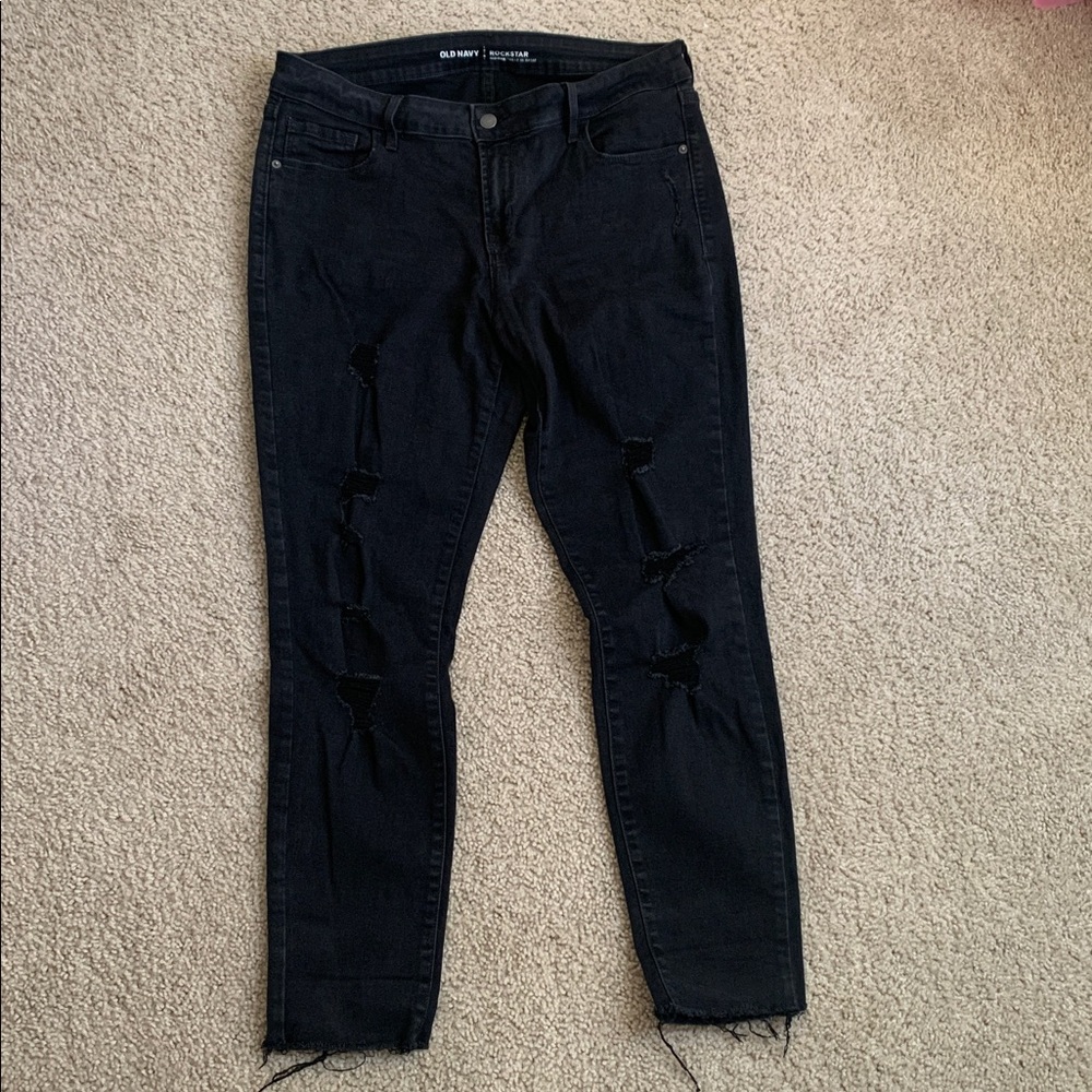 Old Navy Black Rockstar Jeans